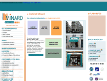 Tablet Screenshot of cabinetminard.fr